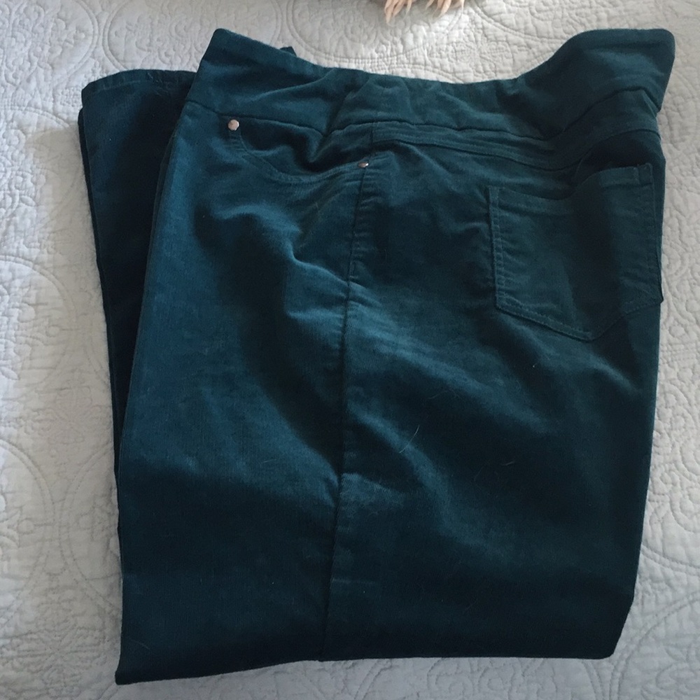 Corduroy, pull on pants.